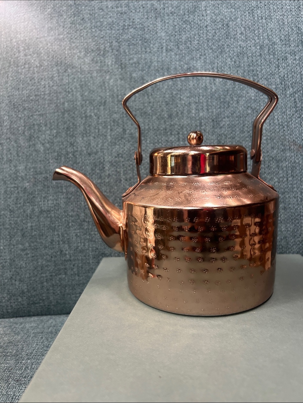Hammered Copper Tea Kettle - Copper Finish